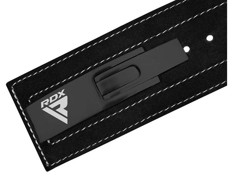 CINTURÓN DE LEVANTAMIENTO DE PESAS RDX, APROBADO POR IPL Y USPA, HEBILLA DE PALANCA, SOPORTE LUMBAR - 7