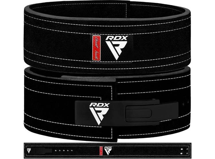 CINTURÓN DE LEVANTAMIENTO DE PESAS RDX, APROBADO POR IPL Y USPA, HEBILLA DE PALANCA, SOPORTE LUMBAR - 8