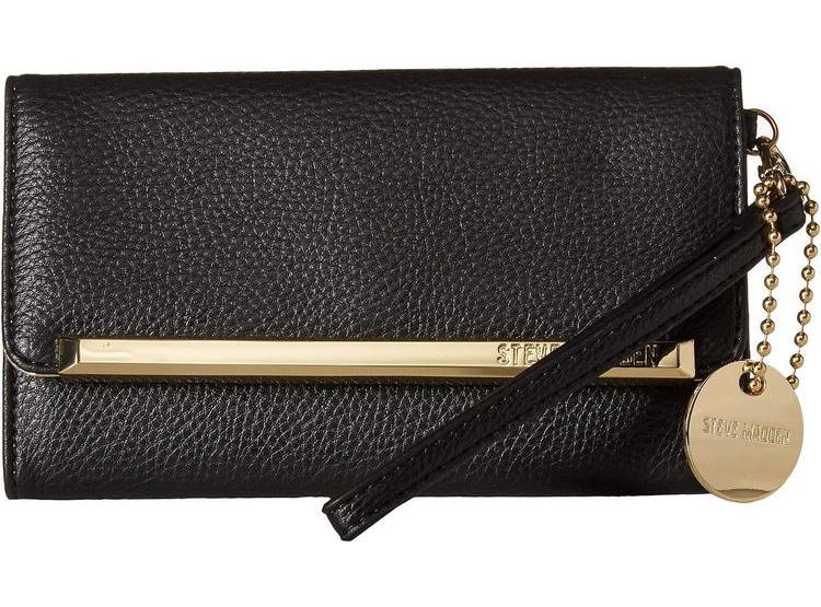 BILLETERA TRIFOLD DE STEVE MADDEN, CON COMPARTIMENTOS PARA TARJETAS Y CORREA DE MUÑECA EXTRAÍBLE - 1