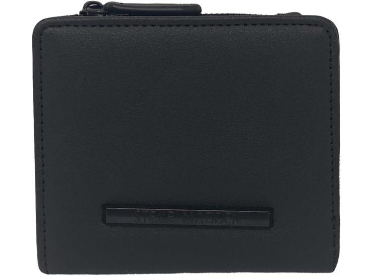 CARTERA FRANCESA STEVE MADDEN NEGRA, DISEÑO ULTRADELGADO CON BROCHE DE PRESIÓN, IDEAL PARA VIAJE Y ESTILO DIARIO - 1