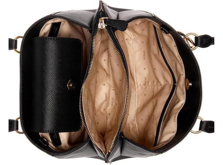 GUESS NOELLE GIRLFRIEND SATCHEL, BOLSO DE MANO CON ASA SUPERIOR Y CORREA AJUSTABLE PARA MUJER - 6