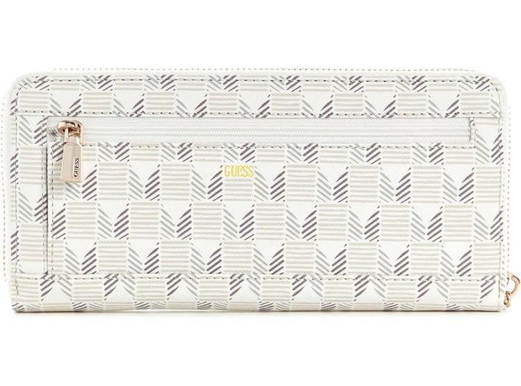 CARTERA GUESS GRANDE CON CREMALLERA ALREDEDOR Y CORREA DE MUÑECA DESMONTABLE CON ELEGANTE DISEÑO DE CHEVRÓN - 2