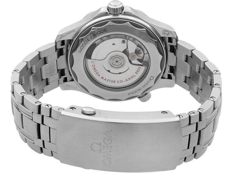 OMEGA SEAMASTER CRONÓMETRO AUTOMÁTICO CON ESFERA NEGRA Y DISEÑO NÁUTICO EN ACERO INOXIDABLE - 4