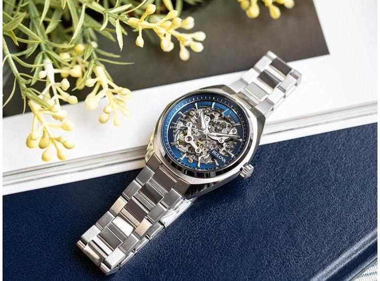 BULOVA TOPÓGRAFO AUTOMÁTICO HOMBRE, CAJA ACERO INOXIDABLE PLATEADO, PULSERA Y ESFERA ESQUELETIZADA 96A292 - 3