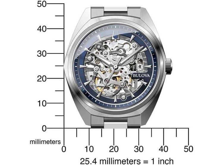 BULOVA TOPÓGRAFO AUTOMÁTICO HOMBRE, CAJA ACERO INOXIDABLE PLATEADO, PULSERA Y ESFERA ESQUELETIZADA 96A292 - 4