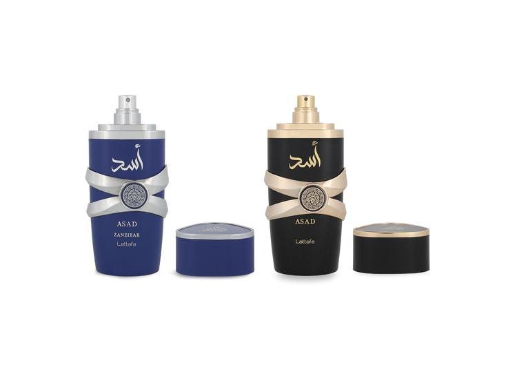 LATTAFA ASAD EDICIÓN 5º ANIVERSARIO, SET DE REGALO, PICANTE Y AMADEIRADO - EAU DE PARFUM DE HOMBRE - 2