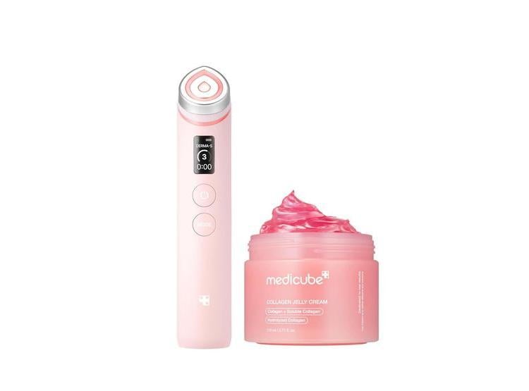 MEDICUBE AGE-R BOOSTER PRO PINK CON CREMA DE GELATINA DE COLÁGENO PARA UN BRILLO DE PIEL TIPO VIDRIO - 1