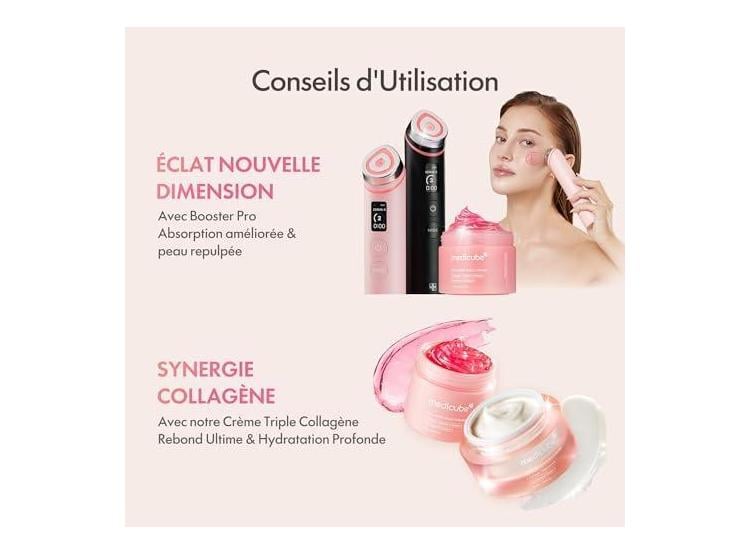 MEDICUBE AGE-R BOOSTER PRO PINK CON CREMA DE GELATINA DE COLÁGENO PARA UN BRILLO DE PIEL TIPO VIDRIO - 8