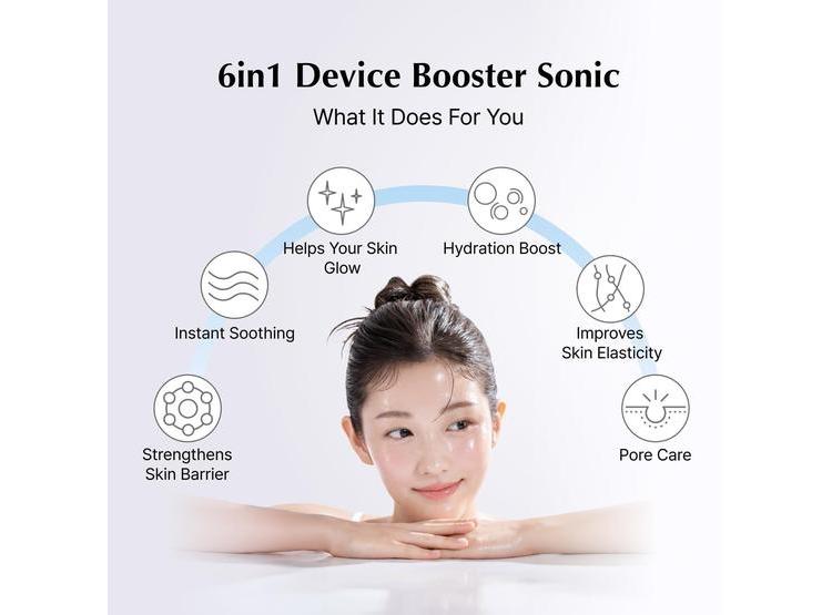 BOOSTER SONIC CON GEL DE REFUERZO DE HUMEDAD, JUEGO DE CUIDADO DE PIEL DE VIDRIO - 2