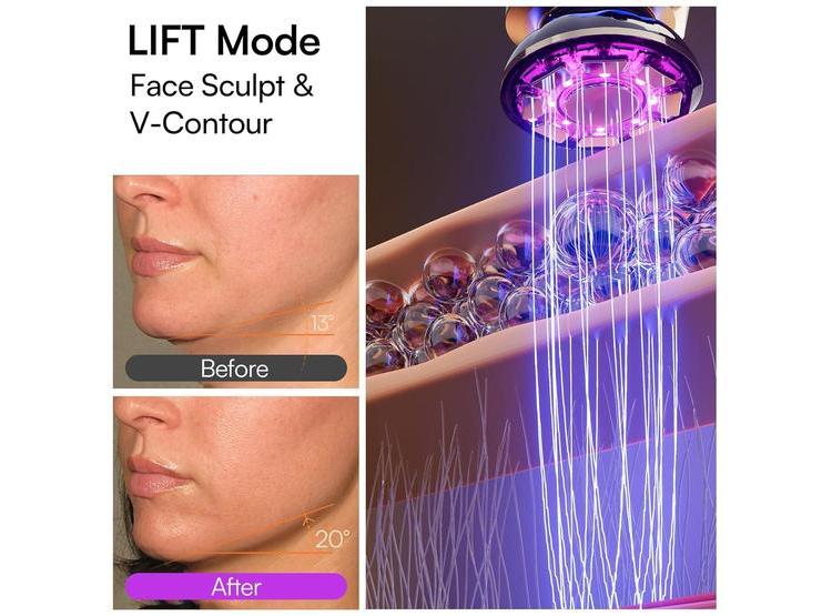 INIA FLARE - DISPOSITIVO 3 EN 1 CON LUZ ROJA Y MICROCORRIENTE PARA CARA Y CUELLO, MASAJEADOR VIBRATORIO - 2
