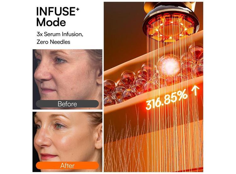 INIA FLARE - DISPOSITIVO 3 EN 1 CON LUZ ROJA Y MICROCORRIENTE PARA CARA Y CUELLO, MASAJEADOR VIBRATORIO - 4
