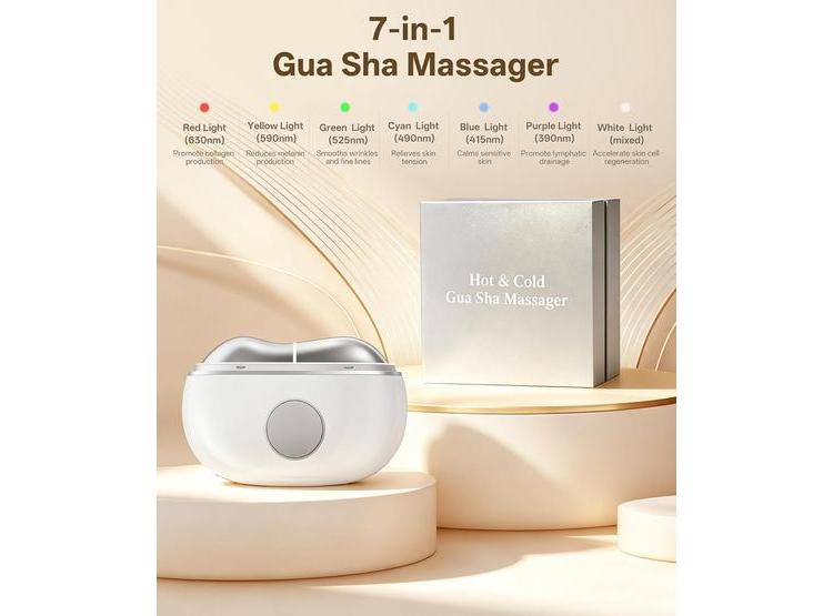 DOPSIKN TERAPIA DE LUZ ROJA PARA CARA, MASAJEADOR FACIAL CON 7 MODOS, HERRAMIENTA DE VIBRACIÓN PARA CONTORNEAR Y LIFTING - 2