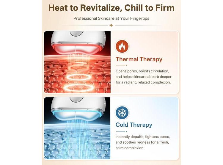 DOPSIKN TERAPIA DE LUZ ROJA PARA CARA, MASAJEADOR FACIAL CON 7 MODOS, HERRAMIENTA DE VIBRACIÓN PARA CONTORNEAR Y LIFTING - 3