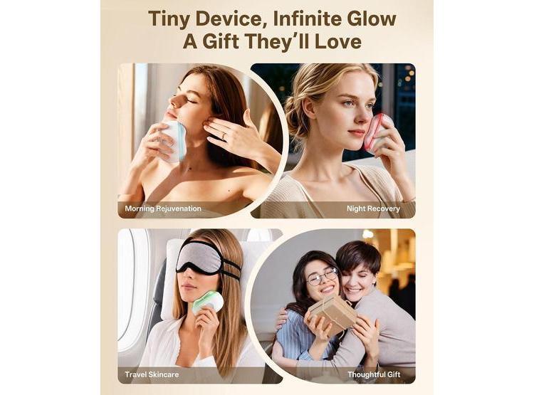 DOPSIKN TERAPIA DE LUZ ROJA PARA CARA, MASAJEADOR FACIAL CON 7 MODOS, HERRAMIENTA DE VIBRACIÓN PARA CONTORNEAR Y LIFTING - 6