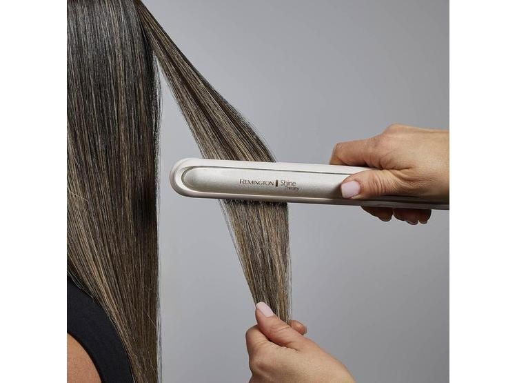 PLANCHA REMINGTON SHINE THERAPY CON ACEITE DE ARGÁN Y QUERATINA - 10