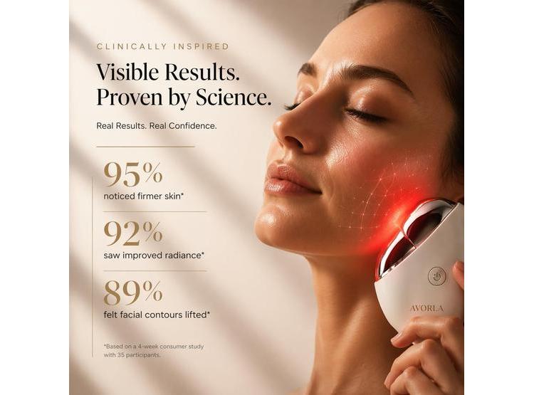 AVORLA HERRAMIENTA FACIAL LED CON MICROCORRIENTE Y CALOR PARA CUIDADO Y TONIFICACIÓN DE LA PIEL ENVEJECIDA - 4