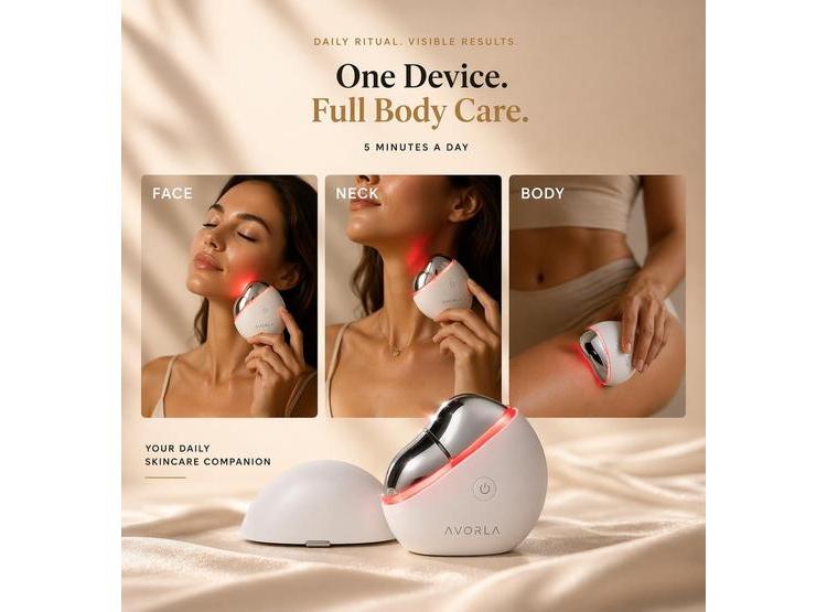 AVORLA HERRAMIENTA FACIAL LED CON MICROCORRIENTE Y CALOR PARA CUIDADO Y TONIFICACIÓN DE LA PIEL ENVEJECIDA - 6