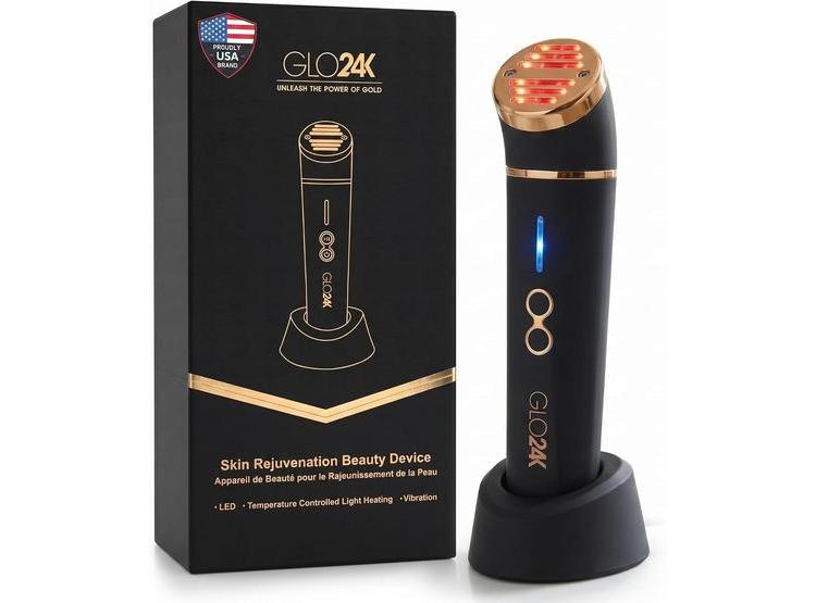 DISPOSITIVO DE BELLEZA CON LUZ ROJA PARA CARA Y CUELLO CON MASAJEADOR LED Y VIBRACIÓN AVANZADA - 1
