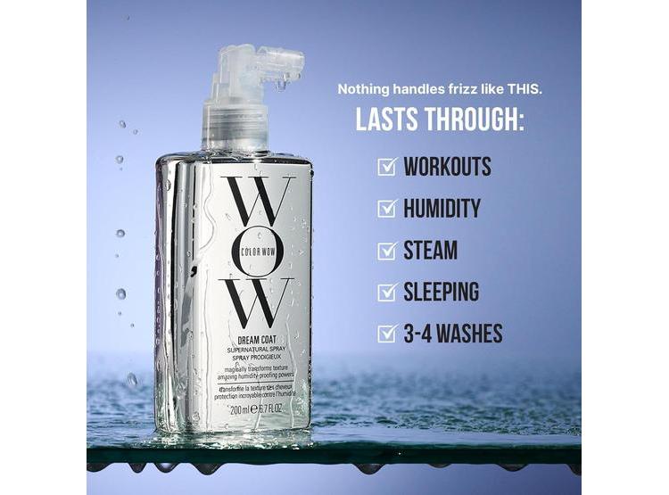 SPRAY ANTI-HUMEDAD Y PROTECTOR TÉRMICO PARA CABELLO BRILLANTE DREAM COAT DE COLOR WOW - 6