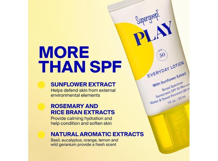 SUPERGOOP! PLAY EVERYDAY LOTION SPF 50, PROTECTOR SOLAR PARA CUERPO Y ROSTRO, RESISTENTE AL AGUA Y RÁPIDO DE ABSORBER - 4
