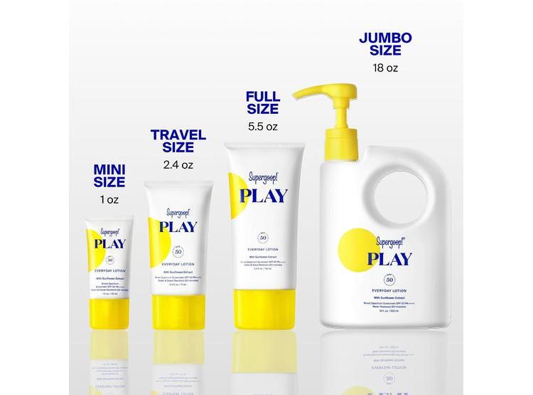 SUPERGOOP! PLAY EVERYDAY LOTION SPF 50, PROTECTOR SOLAR PARA CUERPO Y ROSTRO, RESISTENTE AL AGUA Y RÁPIDO DE ABSORBER - 7