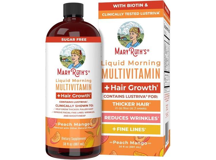 MULTIVITAMINA LÍQUIDA MARYRUTH'S CON BIOTINA, CRECIMIENTO DEL CABELLO Y CUIDADO DE LA PIEL PARA MUJERES - 1