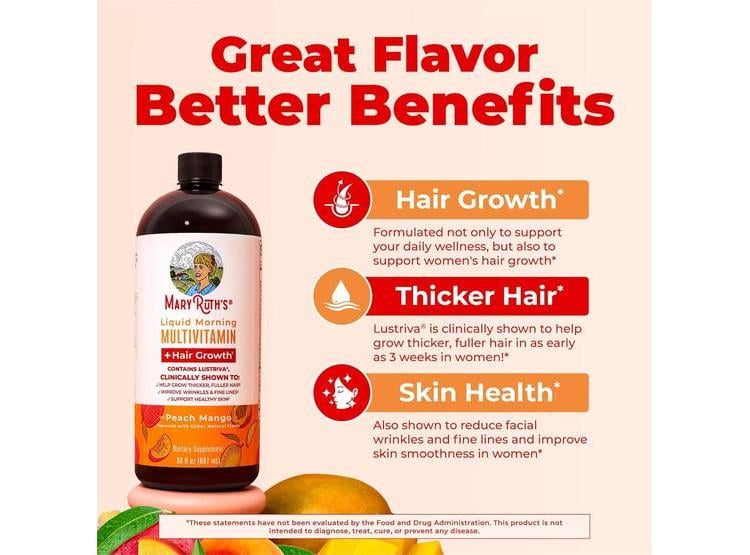 MULTIVITAMINA LÍQUIDA MARYRUTH'S CON BIOTINA, CRECIMIENTO DEL CABELLO Y CUIDADO DE LA PIEL PARA MUJERES - 4