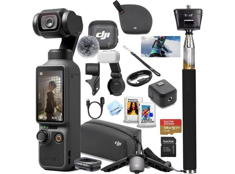 DJI OSMO POCKET 4 CREATOR COMBO CON CÁMARA 4K/240FPS Y ESTABILIZACIÓN DE 3 EJES MÁS ACCESORIOS INCLUIDOS - 1
