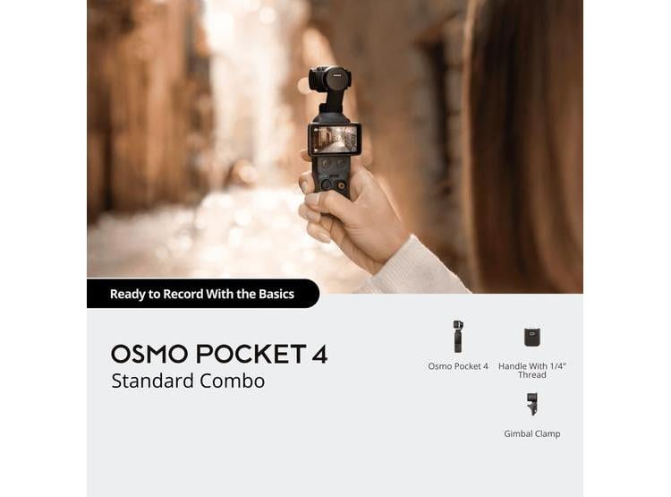 DJI OSMO POCKET 4 CÁMARA GIMBAL CON CMOS, 4K 240FPS, MEMORIA 107GB, TARJETA 128GB Y MICRÓFONOS - 5