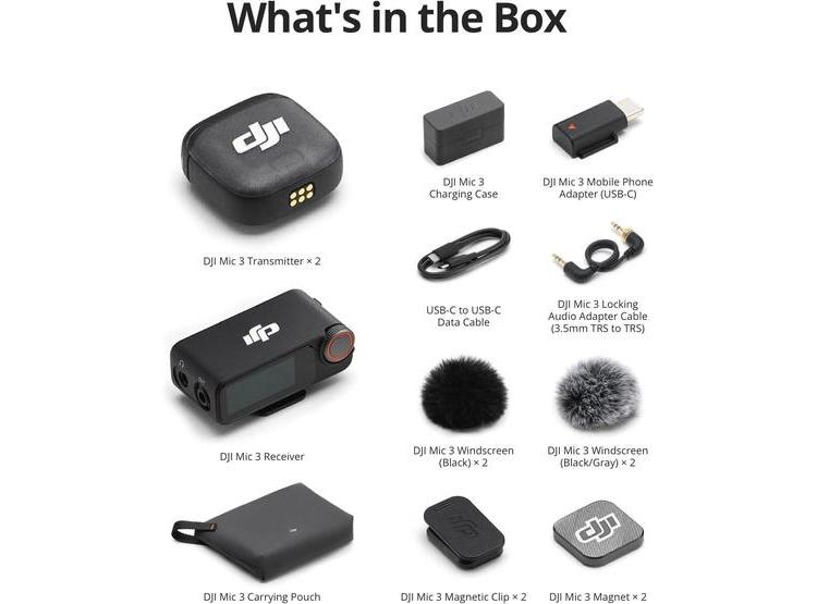 MICRÓFONO INALÁMBRICO DJI PARA ANDROID, IPHONE, CÁMARA; COMPACTO Y LIGERO, CONTROL DE GANANCIA ADAPTATIVA - 7