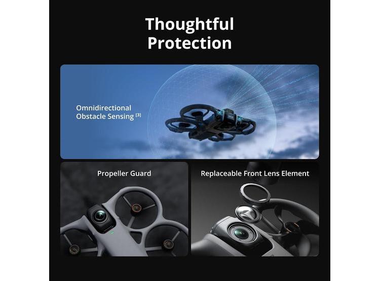DJI AVATA 360 FLY MORE COMBO RC 2, DRON CON IMÁGENES 8K, FPV, FILMACIÓN AÉREA, CÁMARA 360° Y HÉLICE PROTEGIDA - 3