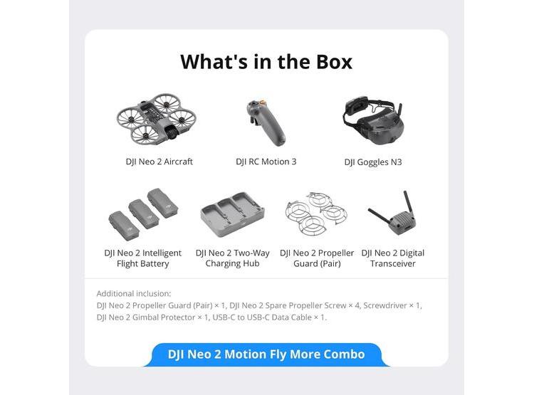 COMBO DJI NEO 2 MOTION FLY MORE, TRANSMISOR DIGITAL, DRON 4K PARA PRINCIPIANTES Y VUELO FPV - 8