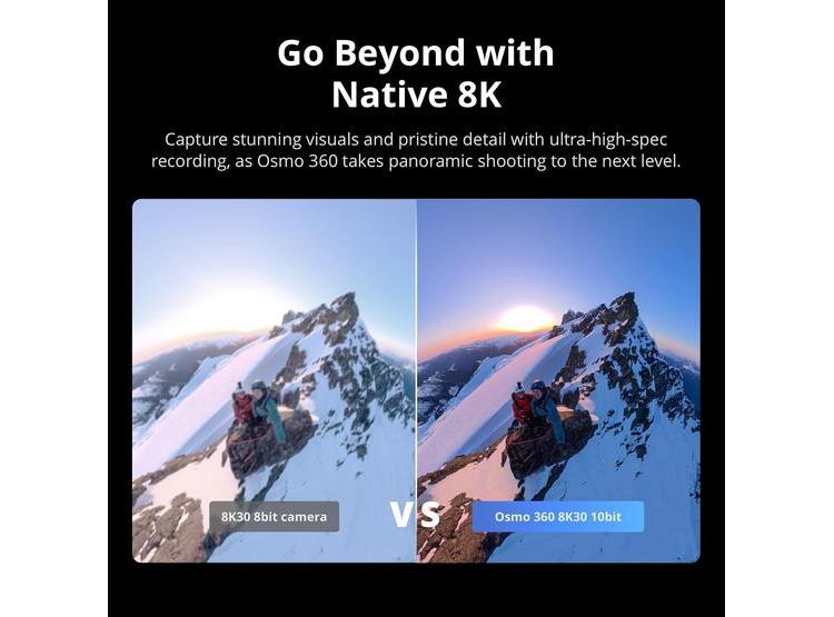 OSMO 360 COMBO ESENCIAL: CÁMARA 360 CON VIDEO 8K, 4K/120FPS, SELFIE STICK INVISIBLE Y BATERÍA EXTENDIDA - 3