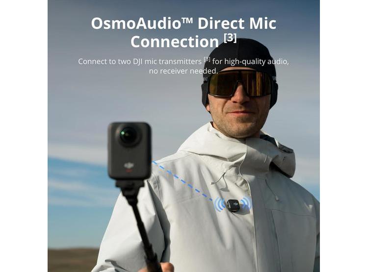 OSMO 360 COMBO ESENCIAL: CÁMARA 360 CON VIDEO 8K, 4K/120FPS, SELFIE STICK INVISIBLE Y BATERÍA EXTENDIDA - 4