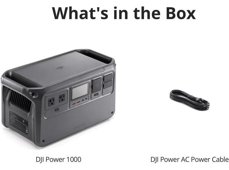DJI POWER 1000 ESTACIÓN DE ENERGÍA PORTÁTIL 2200 W, BATERÍA LIFEPO4, GENERADOR SOLAR ULTRA SILENCIOSO - 7
