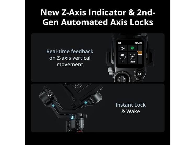DJI RS 5 COMBO, ESTABILIZADOR DE CARDÁN PARA CÁMARAS LÍDERES CON SEGUIMIENTO INTELIGENTE Y FÁCIL AJUSTE - 6