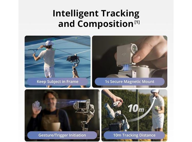 DJI RS 4 MINI COMBO, ESTABILIZADOR DE CARDÁN, SEGUIMIENTO INTELIGENTE Y BLOQUEO AUTOMÁTICO PARA CÁMARAS CANON/SONY - 2