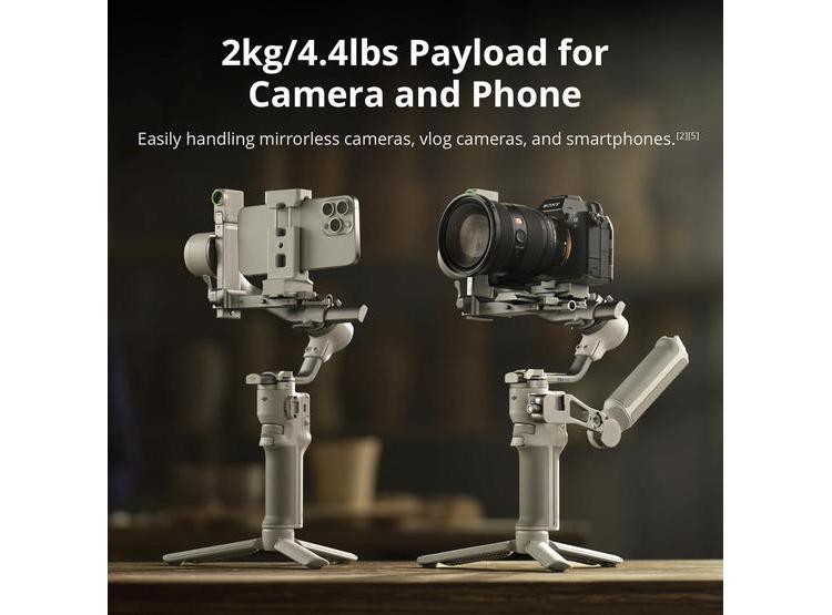 DJI RS 4 MINI COMBO, ESTABILIZADOR DE CARDÁN, SEGUIMIENTO INTELIGENTE Y BLOQUEO AUTOMÁTICO PARA CÁMARAS CANON/SONY - 4