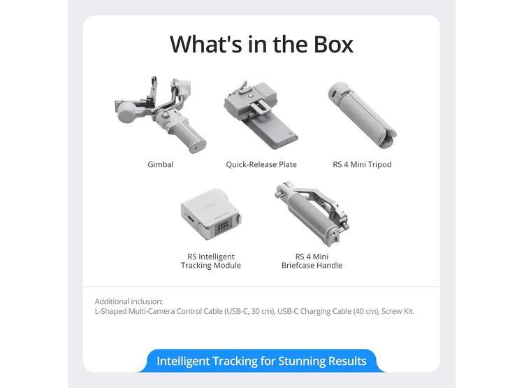 DJI RS 4 MINI COMBO, ESTABILIZADOR DE CARDÁN, SEGUIMIENTO INTELIGENTE Y BLOQUEO AUTOMÁTICO PARA CÁMARAS CANON/SONY - 5