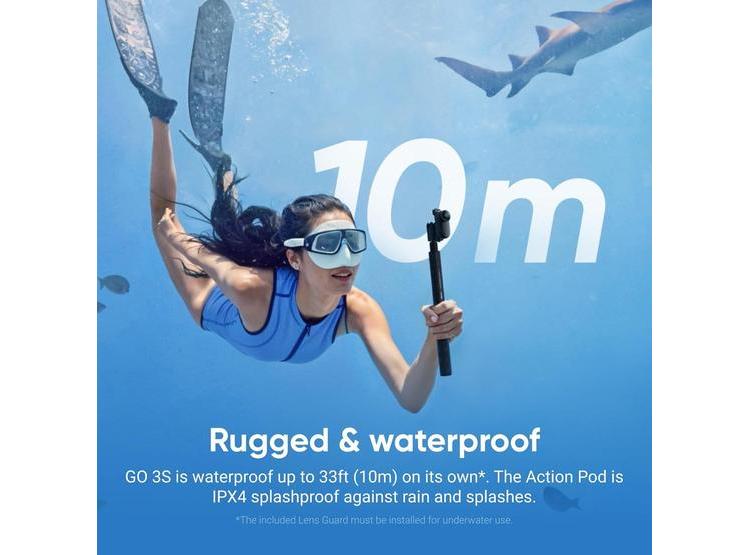 INSTA360 GO 3S - CÁMARA VLOGGING 4K, 64 GB, NEGRA, MANOS LIBRES, MONTAJE VERSÁTIL, DURACIÓN BATERÍA EXTENDIDA - 5