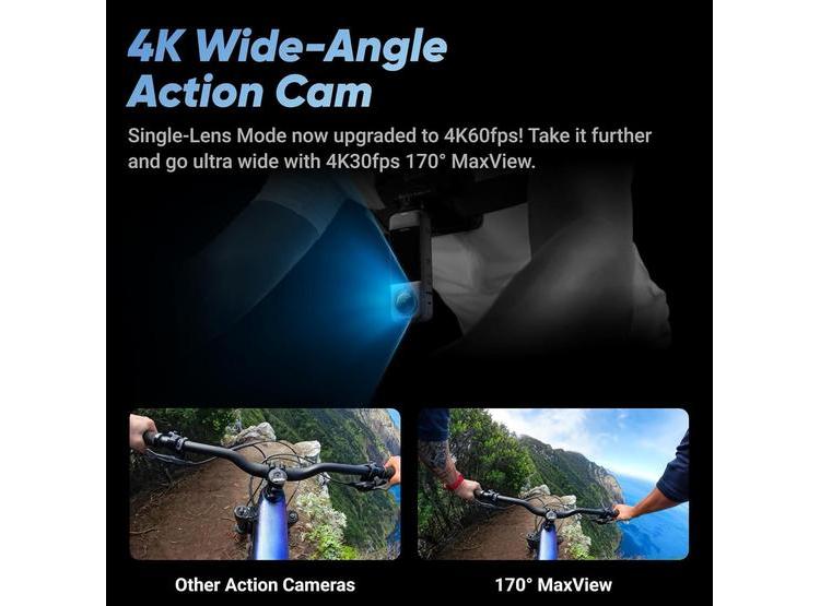 INSTA360 X4 CÁMARA DE ACCIÓN IMPERMEABLE 360 DE 8K, GRAN ANGULAR Y EFECTO PALO INVISIBLE PARA SELFIES - 7