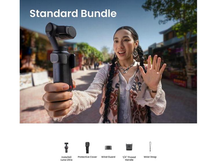 INSTA360 LUNA ULTRA: CÁMARA 8K CON LENTES LEICA DUALES, ZOOM 12X Y PANTALLA TÁCTIL DESMONTABLE IDEAL PARA VLOGS - 9