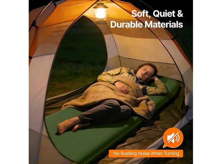 COLCHONETA OGERY AUTOINFLABLE CON BOMBA DE PIE INTEGRADA, IDEAL PARA CAMPISMO EN COCHE O TIENDA, AISLANTE Y SILENCIOSA - 6