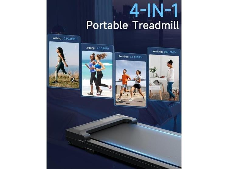 CAMINADORA PORTÁTIL PARA HOGAR, DISEÑO COMPACTO CON VELOCIDAD AJUSTABLE Y CONTROL REMOTO - 3