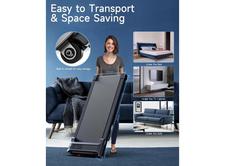 CAMINADORA PORTÁTIL PARA HOGAR, DISEÑO COMPACTO CON VELOCIDAD AJUSTABLE Y CONTROL REMOTO - 6