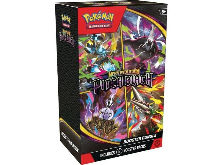 POKÉMON TCG MEGA EVOLUTION: PAQUETE REFUERZO TONO NEGRO - 6 BOOSTERS - 1