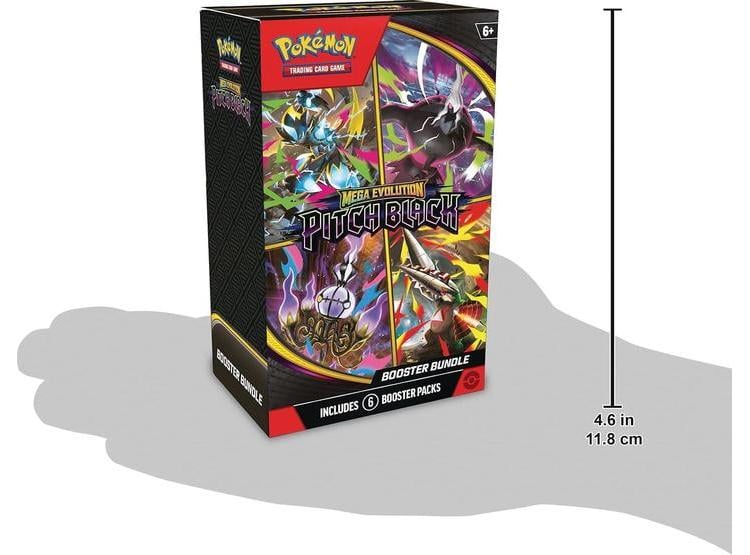 POKÉMON TCG MEGA EVOLUTION: PAQUETE REFUERZO TONO NEGRO - 6 BOOSTERS - 2