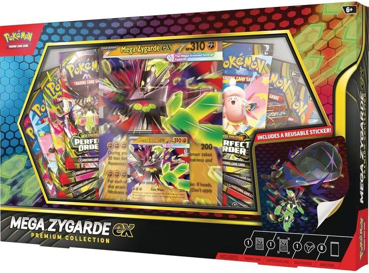 COLECCIÓN MEGA ZYGARDE EX DE POKÉMON TCG CON 8 BOOSTERS, CARTAS PROMOCIONALES Y STICKER - 2