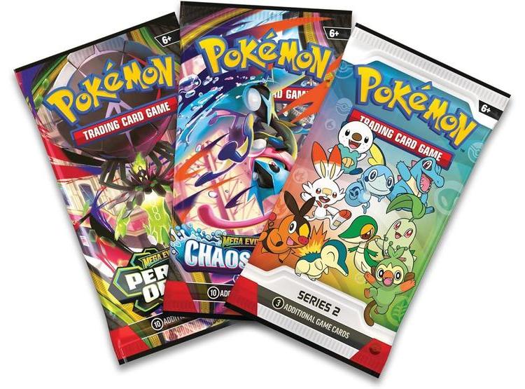 POKÉMON TCG: SERIE 2, INCLUYE TARJETAS PROMOCIONALES, 2 PAQUETES DE REFUERZO Y HOJA DE CALCOMANÍAS - 2