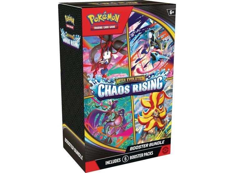 POKÉMON TCG: MEGA EVOLUCIÓN, PAQUETE DE REFUERZO CAOS CON SEIS UNIDADES DE COLECCIÓN - 1